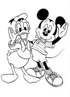 kolorowanki Kaczor Donald i Myszka Miki - malowanki do wydruku numer  47